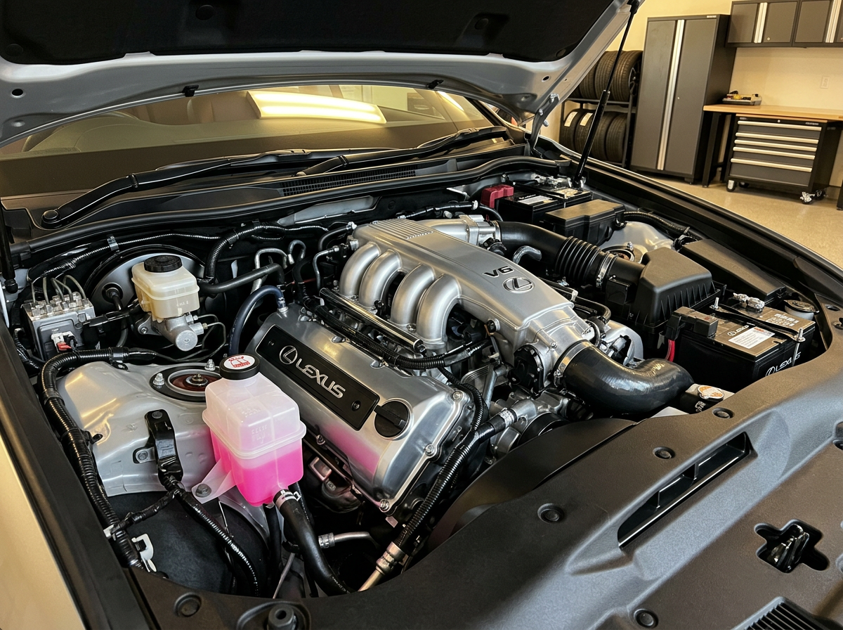 Clean unblemished 3.5L V6 engine bay